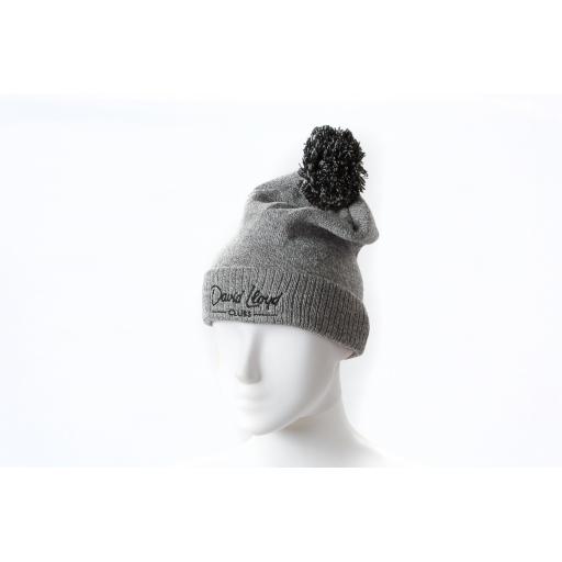 David Lloyd Bobble Beanie - heather Grey